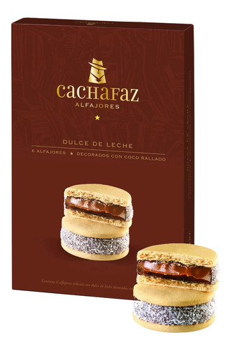 Alfajor Cachafaz Maicena X 6 Unidades 