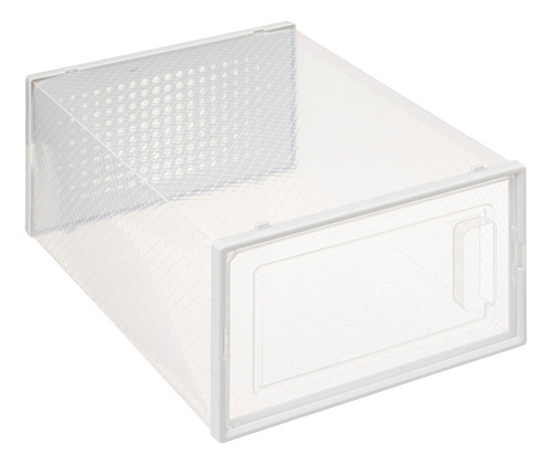 Caja Organizadora De Zapatos, Sneakers Apilables Color Blanco