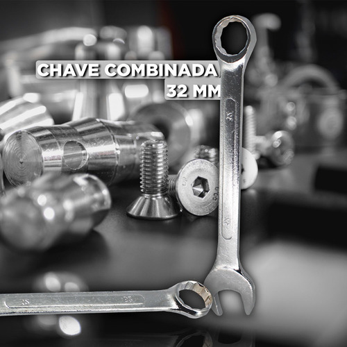 Imagem 2 de 6 de Chave Combinada 32mm Ferramenta Uso Doméstico Pessoal