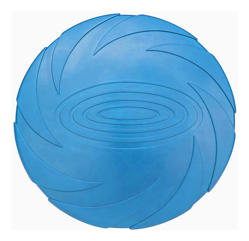 Juguete Frisbee Ligero Para Perro Resistente A Mordidas Color Azul