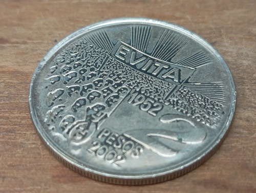 Moneda Aniversario Eva Peron 2005 2 Pesos Ref. 721 (Usado)