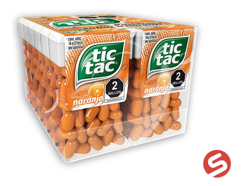 Imagen 1 de 1 de Tic Tac Naranja 12pz