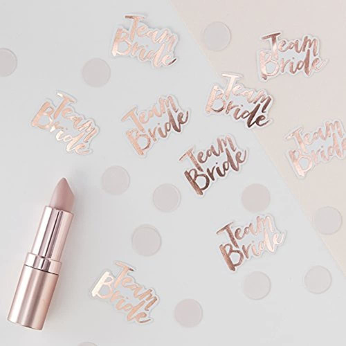 Ginger Ray Team Bride Rose Gold Foiled Bachelorette Party Ta