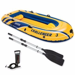 Bote Inflable Challenger 3 Con Remos Y Bomba Rio Playa Mar
