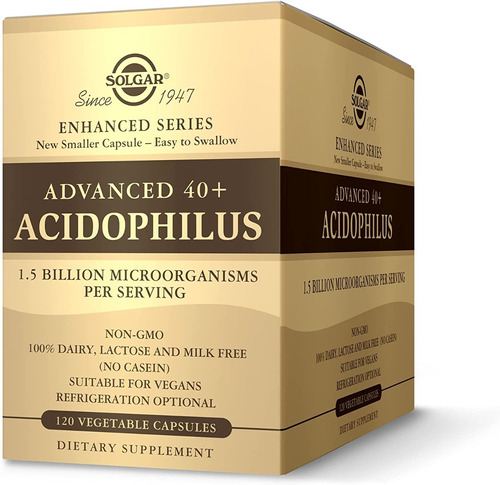 Acidophilus, Advanced 40+  120 Cápsulas Vegetales Solgar
