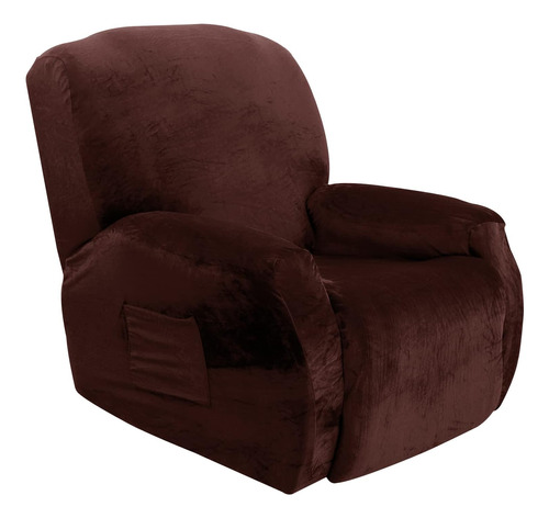 Fundas De Terciopelo Sillón Reclinable 4 Piezas Indivi...