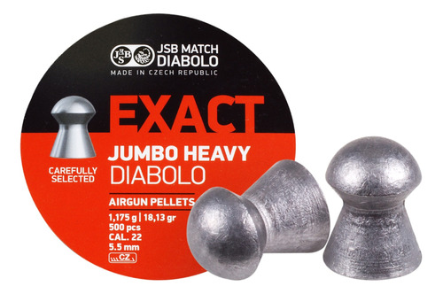 Diabolos Jsb Exact Jumbo Heavy .22 X 500 (18.13gr)