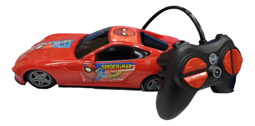 Spiderman Auto Radio Control Remoto Con Luz 19cm Escala 1:24