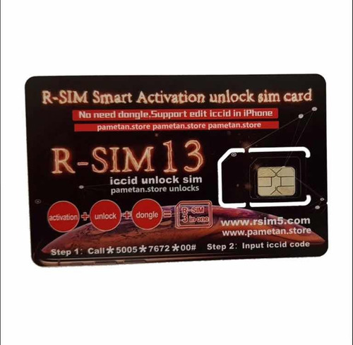 R-sim 13 Desbloqueo iPhone X/8/7/6/5/4s Smartecnología