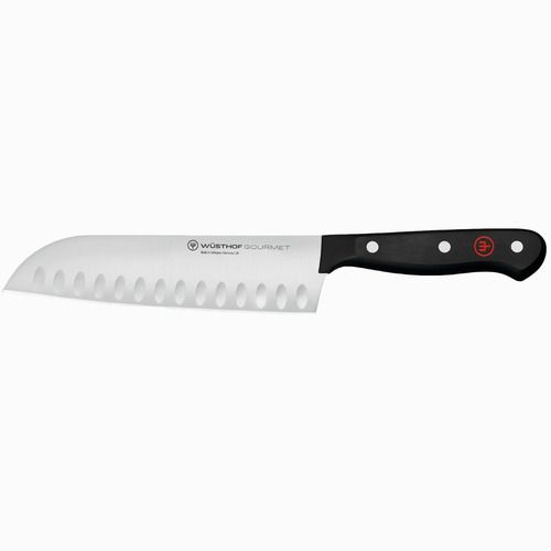 Cuchillo Wusthof Gourmet Santoku 17 Cm Entero Remache Aleman