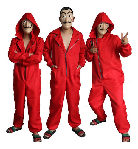 Jumpsuit De Rojo Cosplay La Casa De Papele