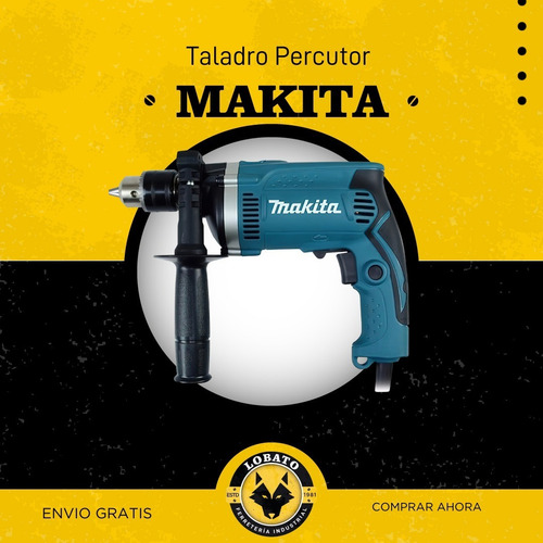 Imagen 8 de 10 de Taladro Percutor Atornillador 13mm 710w Makita Hp1630