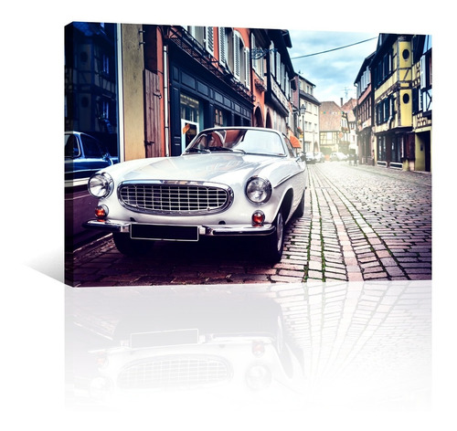 Cuadro Decorativo Lienzo Coches Canvas Auto Clasico Europeo