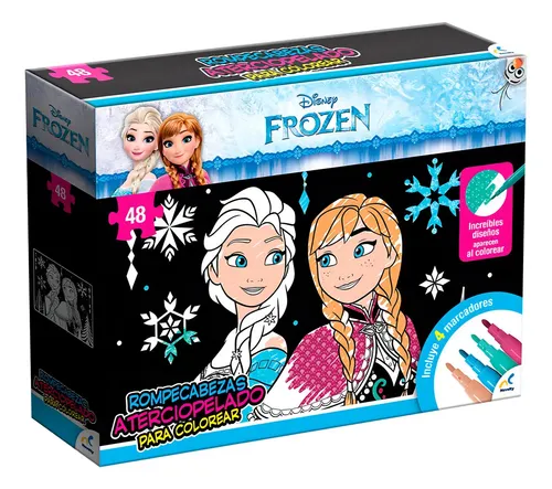 Rompecabezas Novelty Frozen Para Colorear 48 Piezas Infantil | MercadoLibre