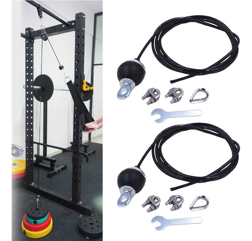 2 Kits Ajustables De Acero Para Fitness, Bricolaje, Cable Tr