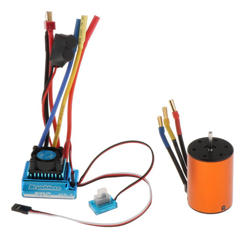 Se Adapta A Wltoys 144001 1/14 Rc Car 120a Motor 120a Esc