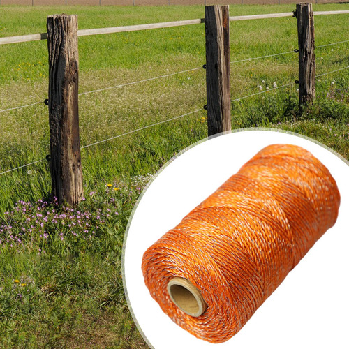 Cuerda De Alambre Para Cerca Eléctrica, Color Naranja,