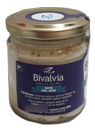 Paté Del Mar Bivalvia- Comodoro Rivadavia 170gr