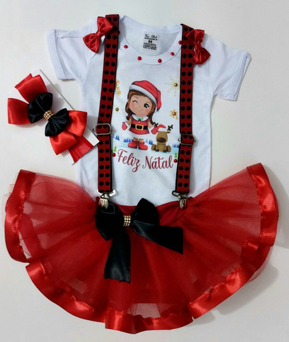 Conjunto De Natal Para Menina Bebê, Mamãe Noel, Menina Noel