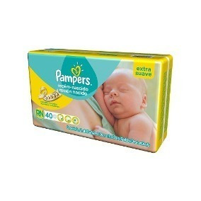 Pañales Pampers Premium Rn+ X 40