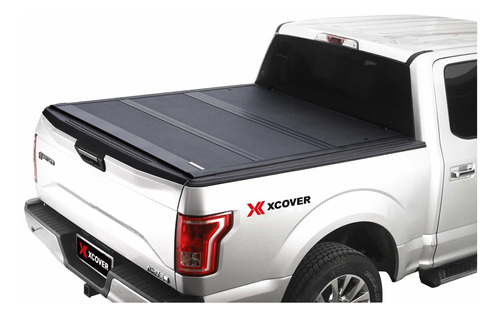 Xestuche Low Profile Hard Folding Truck Bed Tonneau Para