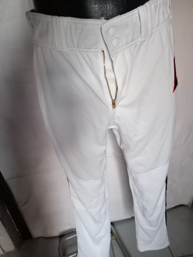 Pantalón D Béisbol Addidaas Grande Blanco Vivos Rojo Y Negro (Usado)