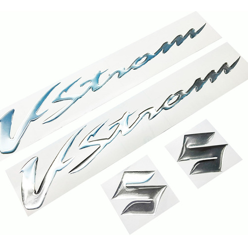 Emblemas V Strom Suzuki Para Motos 600 1000 4 Piezas