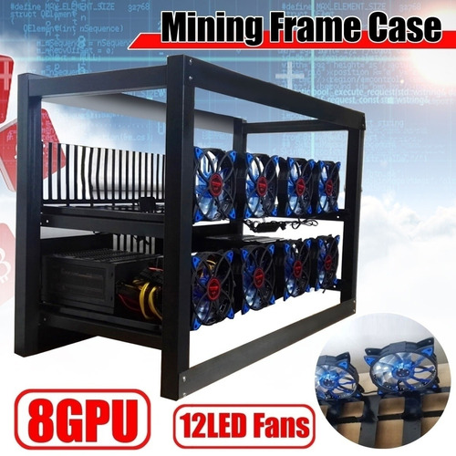 Rig Stacka Crypto Air Abierta Miner Frame Rig De Aluminio De