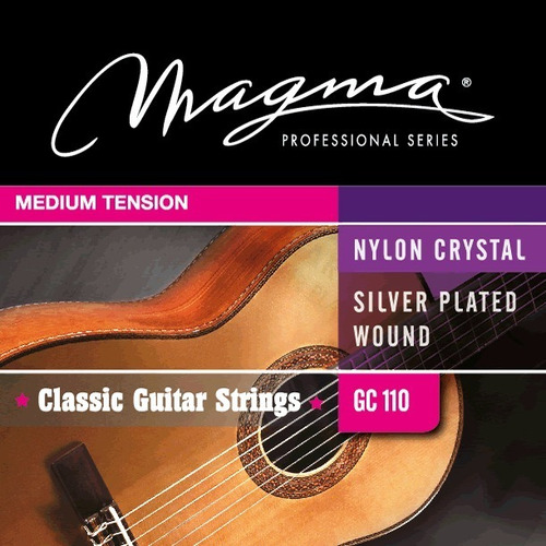 Encordado Para Guitarra Clasica Medium Magma Gc110 X 3 Enc