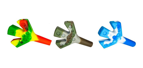 Pipa Tubo Silicona Accesorio Fumar Tabaco Mini