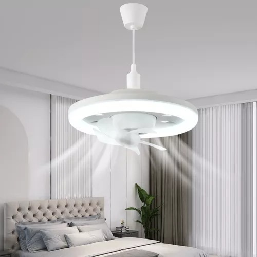 Lampara Ventilador De Techo Tianlai 5 Aspas36w Diámetro 30cm