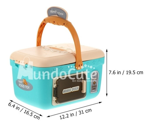 Imagen 2 de 10 de Juego De Cocina Portátil Picnic Juguete Roles Mundocute