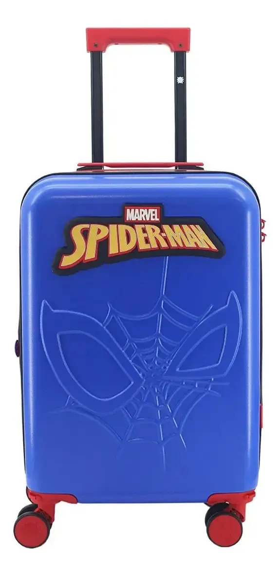 Valija Spiderman Cabina Carry On 20 Pulgadas Marvel Abs Color Azul