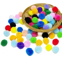 Comprar 25 Pompones Colores Surtidos Insumos Para Armar Bijouterie