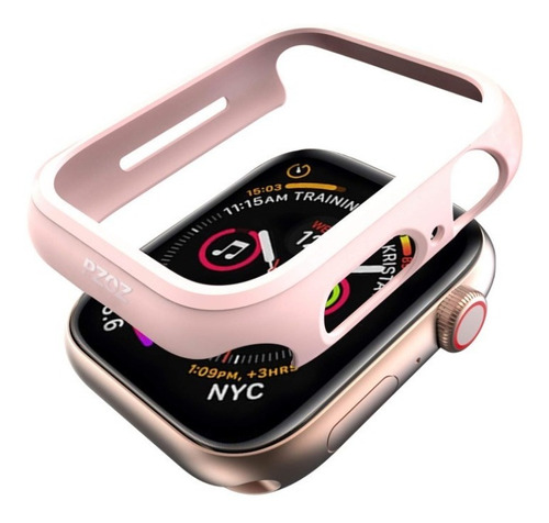 Capa Bumper Para Apple Watch 44mm Pzoz - Rosê
