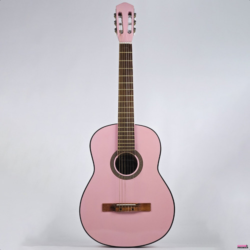 Guitarra Electro Acustica Criolla Funda Pua Colores Color Rosa claro Material del diapasón Madera Orientación de la mano Zurdo
