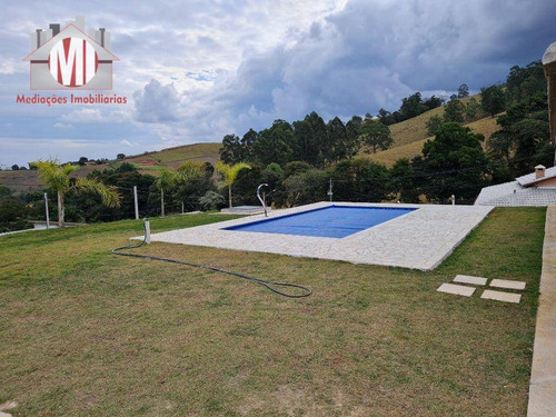 Linda Chácara Em Loteamento Fechado, Com Escritura, 3 Dormitórios, Piscina, Horta, À Venda, 1000 M² Por R$ 530.000 - Pinhalzinho/sp - Ch0973