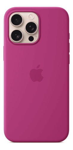 Case Silicone Magsafe Capa iPhone 16 Pro Fúcsia