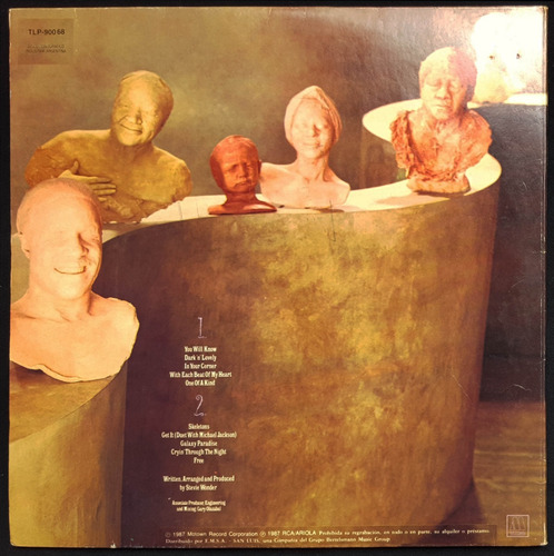 Imagen 3 de 3 de Disco Vinilo Stevie Wonder. Characters. 21046