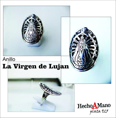 La Virgencita De Lujan, Anillo Plata Original Unico