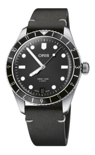 Reloj Oris Divers Sixty-five 01 400 7772 4054-07 5 20 82 Color de la correa Negro Color del fondo Negro