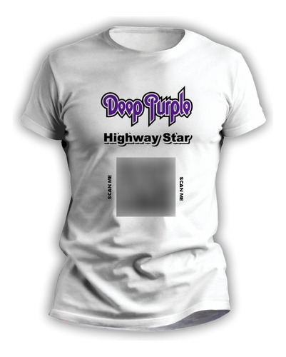 Remeras Hombre Y Mujer Qr Personalizada Deep Purple - 3092