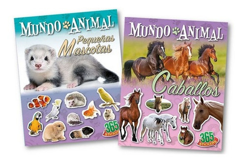 ** Mundo Animal Caballos Y Mascotas  ** Con 365 Stickers