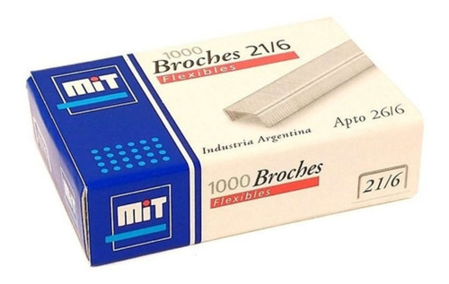 Broche Mit Nro 21/6 X 1000u Pack X 5u