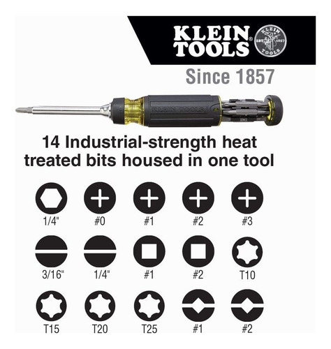 Klein Tools 32305 - Destornillador Multipunta 15 En 1