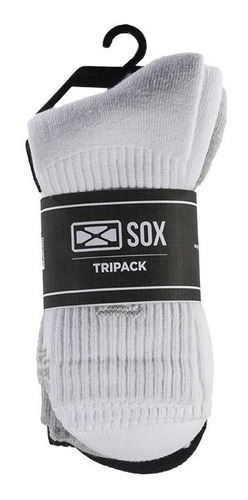 Imagen 2 de 8 de Pack X3 Medias Sox De160b Caña 3/4 Algodon Hombre - Olivos