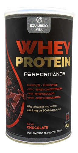 Whey Protein Vita Balance sabor chocolate 450g