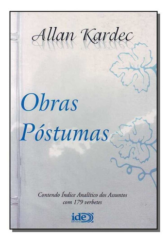 Obras Postumas - Bolso (capa Nova): Obras Postumas - Bolso (capa Nova), De Allan Kardec. Editora Ide, Capa Mole, Edição Unica Em Português