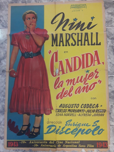 Afiche Original-candida La Mujer Del Año - Nini Marchall