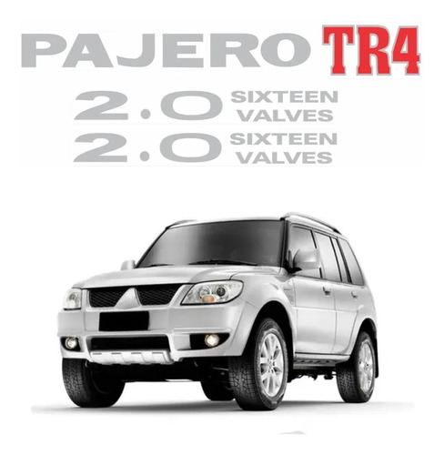 Kit Adesivos Pajero Tr4 2.0 Sixteen Valves Pjtr420